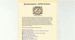 Desktop Screenshot of kisswebsites.org