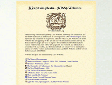 Tablet Screenshot of kisswebsites.org